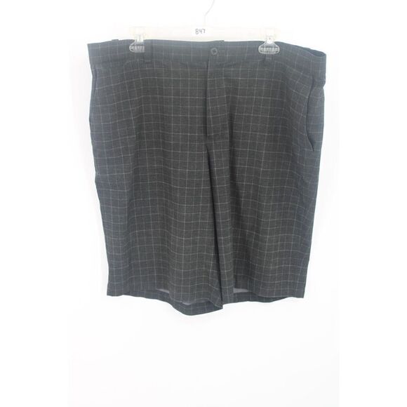 NIKE GOLF TOUR PERFORMANCE BLACK PLAID SHORTS MENS 38 DRI-FIT - Picture 1 of 8